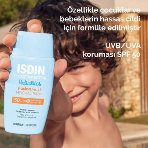 Isdin Fotoprotector Fusion Fluid Mineral Baby Sun Cream 50 ml - 4