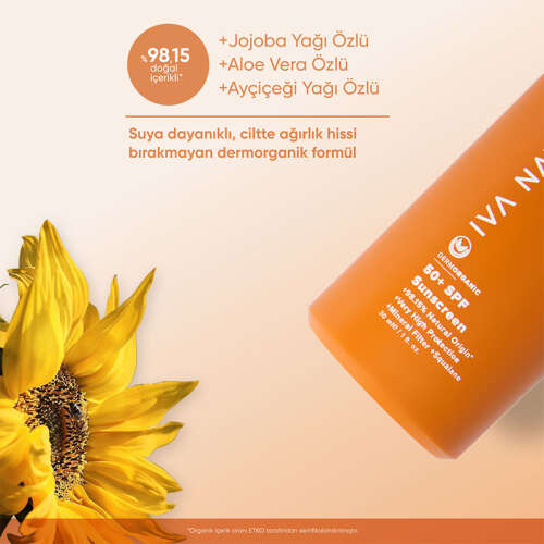 Iva Natura Organik Mineral Filtreli SPF50 Güneş Kremi 30 ml - 4