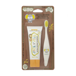Jack and Jill Toothbuddy Fil Diş Fırçası + Muz Aromalı Diş Macunu 50 gr - 1