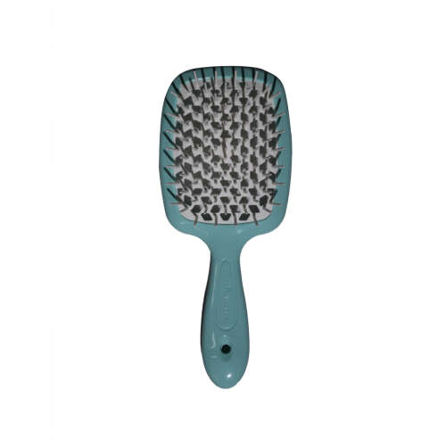 Janeke Superbrush Saç Fırçası Turkuaz-Beyaz - Janeke