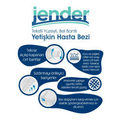 Jender Bel Bantlı Yetişkin Hasta Bezi Medium 30 Adet - 3