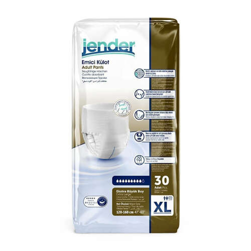 Jender Emici Külot Hasta Bezi 30 Adet - Extra Large - Jender