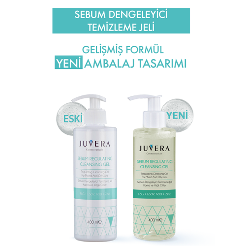 Juvera Sebum Regulating Cleansing Gel 400 ml - 3