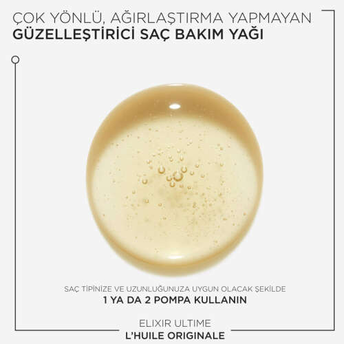 Kerastase Elixir Ultime L Huile Originale Parlaklık Veren Saç Bakım Yağı 30 ml - 3