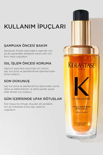 Kerastase Elixir Ultime Yeniden Doldurulabilir Saç Bakım Yağı 75 ml - 5
