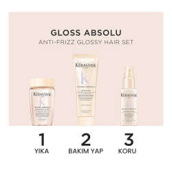Kerastase Gloss Absolu Anti-Frizz Glossy Hair Set - 2
