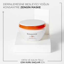 Kerastase Nutritive Masquintense Riche Kalın Telli Saçlar İçin Nemlendirici ve Besleyici Maske 200 ml - 2