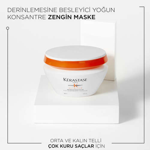 Kerastase Nutritive Masquintense Riche Kalın Telli Saçlar İçin Nemlendirici ve Besleyici Maske 200 ml - 2
