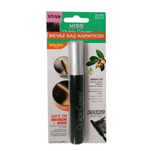 Kiss Quick Cover Beyaz Kapatıcı Rimel Siyah 7g - Kiss