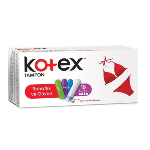 Kotex Tampon Süper 16 Adet - Kotex