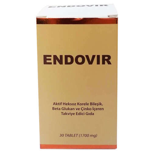 KRC Derma Endovir Beta Glukan ve Çinko İçeren Takviye Edici Gıda 30 Tablet - 1