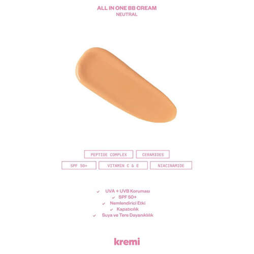 Kremi All IN One BB Cream 50 ml - Neutral - 3