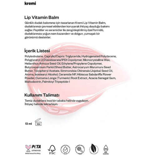 ​Kremi Lip Vitamin Balm 13 ml - Palm Beach - 6