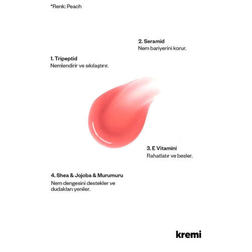 ​Kremi Lip Vitamin Balm 13 ml - Peach - 3