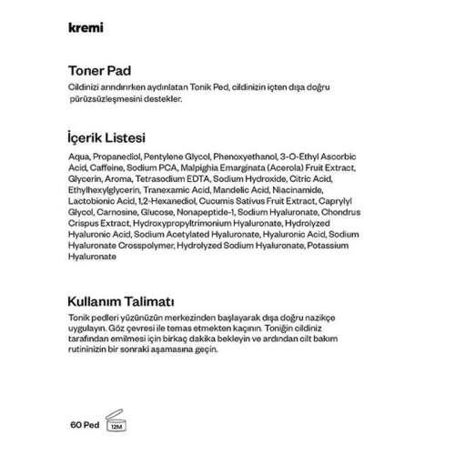 Kremi Toner Pad 60 Ped - 5