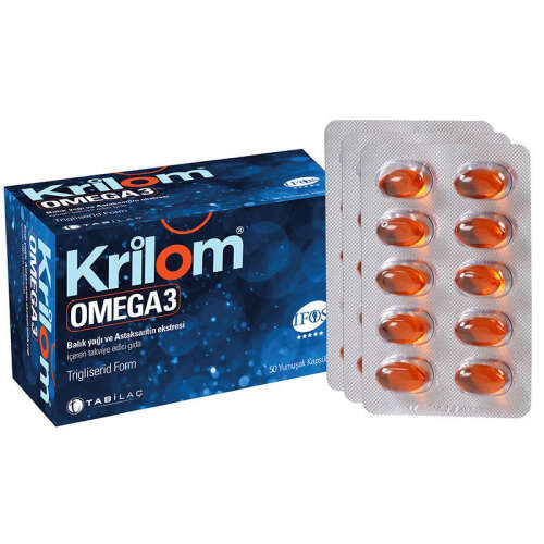 Krilom Omega 3 50 Yumuşak Kapsül - TAB İlaç Sanayi A.Ş