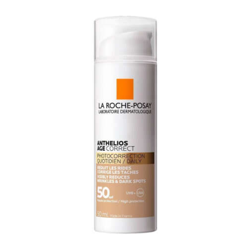 La Roche Posay Anthelios Age Correct SPF50+ Yaşlanma Karşıtı Renkli Yüz Güneş Kremi 50 ml - La Roche Posay
