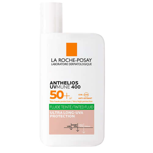 La Roche Posay Anthelios UVmune400 Oil Control Fluide SPF50+ Karma ve Yağlı İçin Renkli Yüz Güneş Kremi SPF50+ 50 ml - 1