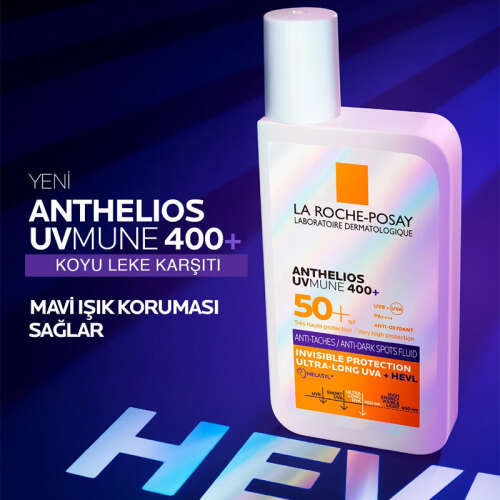 La Roche Posay ANTHELIOS UVMune 400 Anti-Dark Spots Fluid SPF50+ Yüz Güneş Kremi 50 ml - 3