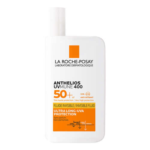 La Roche Posay Anthelios UVmune400 Invisible Fluid Tüm Cilt Tipleri İçin SPF50+ Yüz Güneş Kremi 50 ml - La Roche Posay