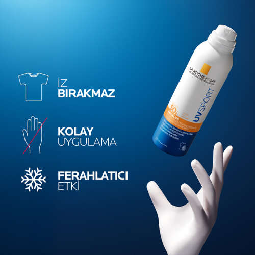 La Roche Posay Anthelios UVSPORT SPF50+ Güçlü Güneş Koruyucu Sprey 200 ml - 5
