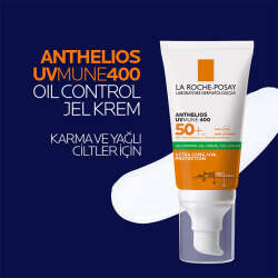 La Roche Posay Anthelios Oil Control Gel Cream Spf50+ Yağlı ve Karma Ciltler İçin Yüz Güneş Kremi 50 ml - 4