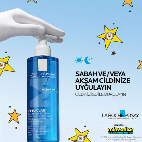 La Roche Posay Effaclar Jel Yağlı Ve Akneye Eğilimli Ciltler için Yüz Temizleme Jeli 400 ml - 5
