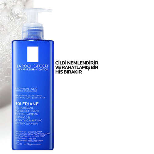 La Roche Posay Toleriane Tüm Ciltler İçin Temizleme Jeli 400 ml - 3