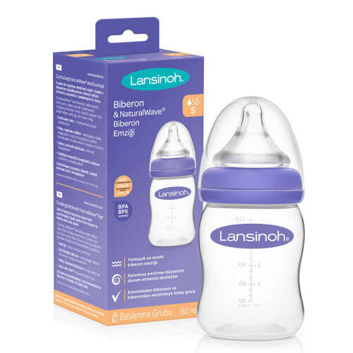 Lansinoh Biberon ve NaturalWave Biberon Emziği 160 ml - 1