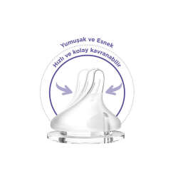 Lansinoh Natural Wave Biberon Emziği - Hızlı Akış 2 Adet - 2