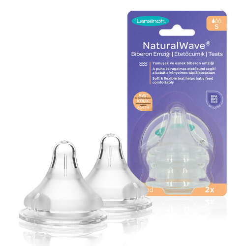 Lansinoh Natural Wave Biberon Emziği - Yavaş Akış - Lansinoh