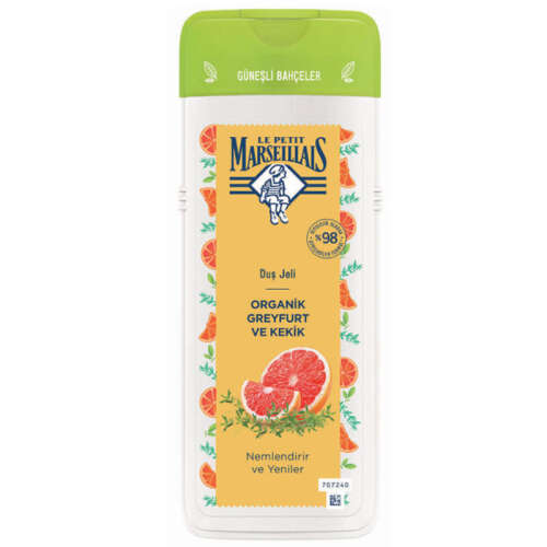 Le Petit Marseillais Organik Greyfurt ve Kekik Nemlendirici Duş Jeli 400 ml - 1