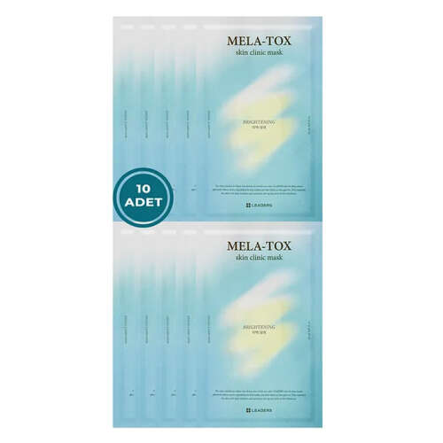 Leaders Mela-tox Skin Clinic Cilt Tonu Eşitleyici Maske 10 Adet - Leaders