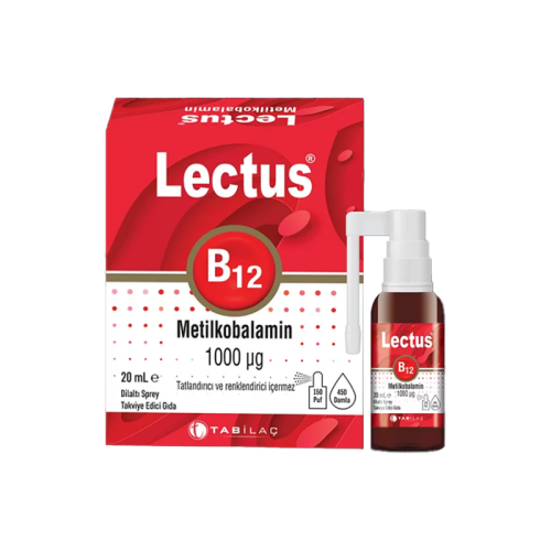 Lectus B12 Dilaltı Sprey 1000mg 20 ml - TAB İlaç Sanayi A.Ş