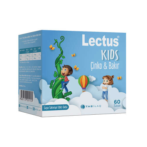 Lectus Tabilaç Kids Çinko & Bakır 60 Saşe - TAB İlaç Sanayi A.Ş
