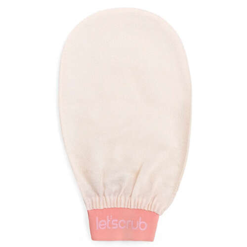 Letscrub %100 Floş İpek Banyo Kesesi Ekru 15x26 cm - 6