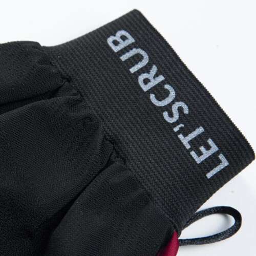 Letscrub %100 Floş İpek Banyo Kesesi Siyah 15x26 cm - 5