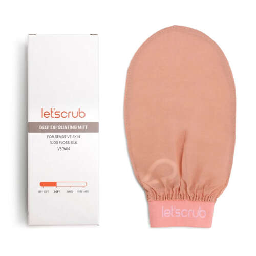 Letscrub %100 Floş İpek Duş Kesesi Hassas Ciltler Için - Letscrub