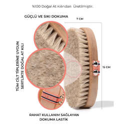 Letscrub Doğal At Kılı Fırçası - 3