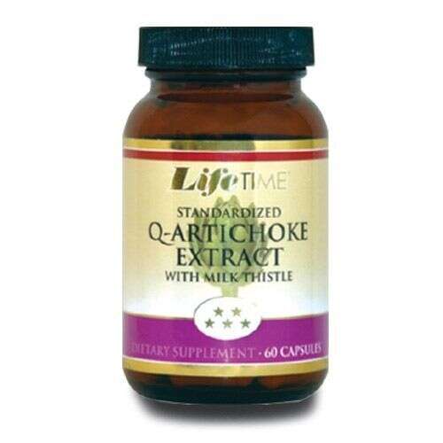 Lifetime Q-Artichoke Extract with Milk Thistle 60 Kapsül - LifeTime