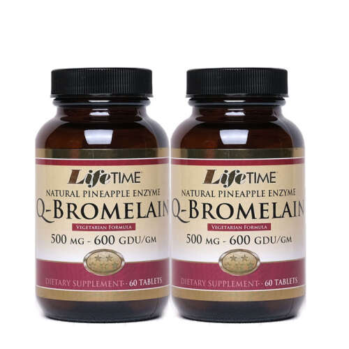 Lifetime Q-Bromelain 2 x 60 Tablets - 1