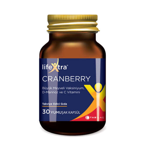 LifeXtra Cranberry 30 Yumuşak Kapsül - TAB İlaç Sanayi A.Ş