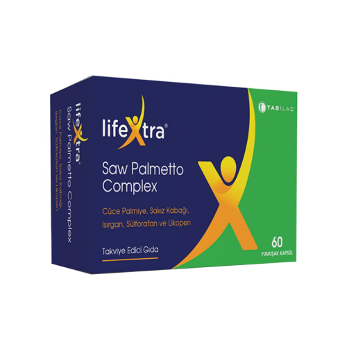 LifeXtra Saw Palmetto Complex 60 Kapsül - TAB İlaç Sanayi A.Ş