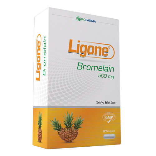 Ligone Bromelain 500mg 60 Kapsül - RC Farma