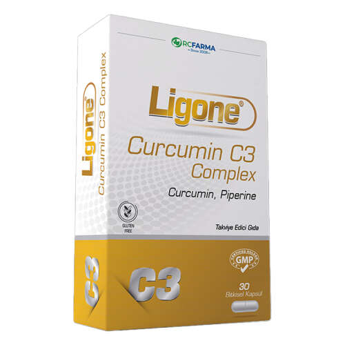 Ligone Curcumin C3 Complex Takviye Edici Gıda 30 Kapsül - RC Farma