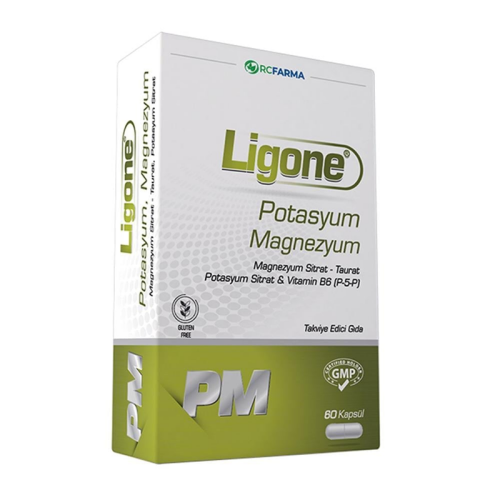 Ligone Potasyum Magnezyum Takviye Edici Gıda 60 Kapsül - RC Farma