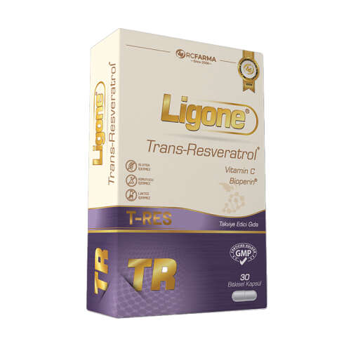 Ligone Trans-Resveratrol Takviye Edici Gıda 30 Kapsül - RC Farma