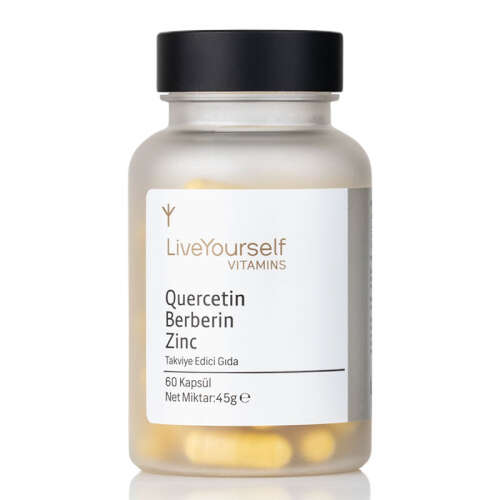 LiveYourself Quercetin Berberin Vulgaris İçeren Takviye Edici Gıda 60 Kapsül - LiveYourself