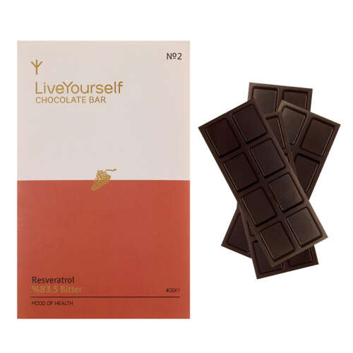 LiveYourself Resveratrol Chocolate Bar 40 g - 2