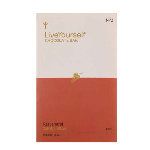 LiveYourself Resveratrol Chocolate Bar 40 g - LiveYourself